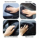 5/10/15 Stück/Set Mikrofaser-Reinigungstücher – super langlebig, super saugfähig. Geeignet für Wohnzimmer, Badezimmer und Autos 4