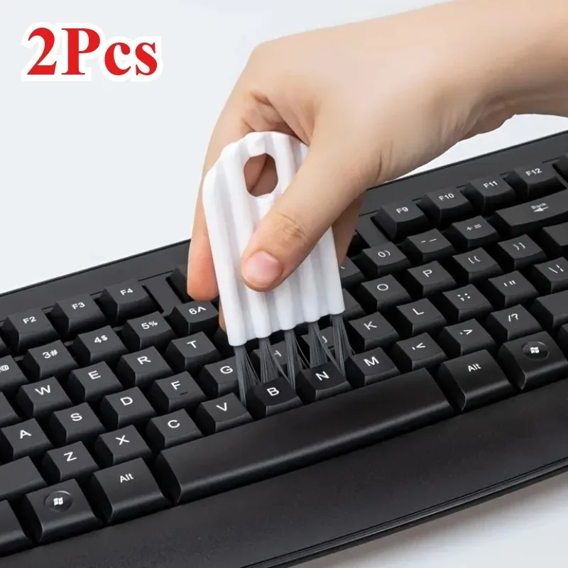 2 Stück Tastaturbürsten, Multifunktions-Computer-Reinigungsbürsten, weiche Bürste, Ecklücke, Staubwedel und Tastenkappen-Reinigung 2 Stück Tastaturbürsten, Multifunktions-Computer-Reinigungsbürsten, weiche Bürste, Ecklücke, Staubwedel und Tastenkappen-Reinigung