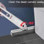 Tragbarer Mini-Schwammmopp, freihändiges Waschen, faltbarer, selbstauspressender Reinigungsmopp, nass und trocken, super saugfähiger Mopp für Badezimmer und Küche 6