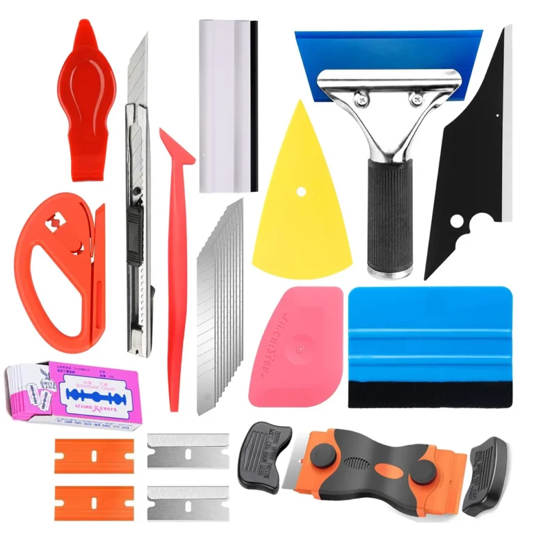 Vinyl Wrap Tools Fenstertönungsset für Autos, Fahrzeug, Glas, Schutzfolie, Verpackungsset, Fenstertönung, Werkzeuge, Autofolien-Set, Rakel