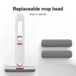 Mini Lazy Handwaschfreier, stark saugfähiger Mopp, selbstklemmender kleiner Mopp, nass und trocken, doppelter Verwendungszweck für Badezimmer, Küchen, Desktop-Glas 3