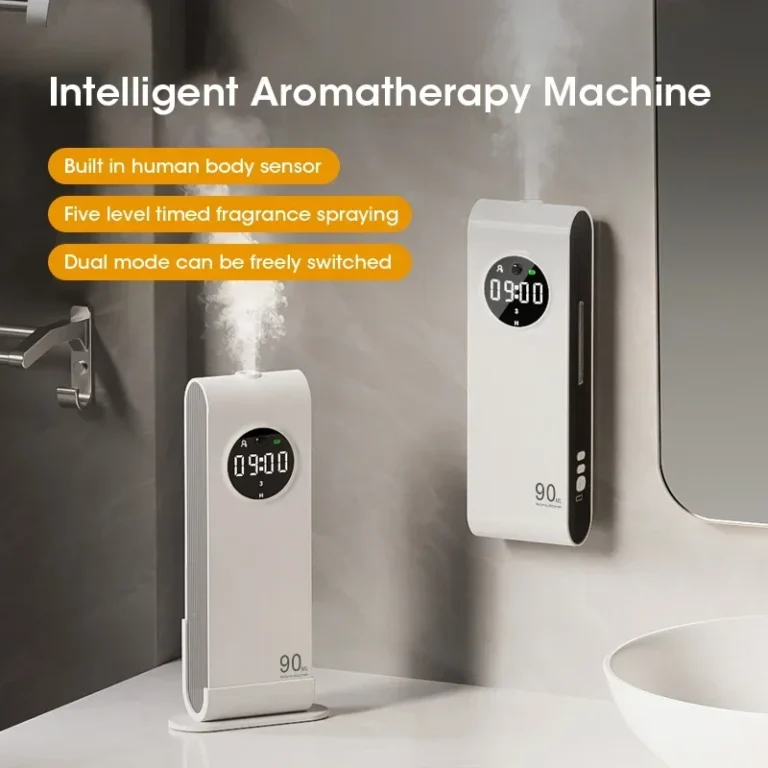 Mini-Multifunktions-Aromatherapie-Diffusor, USB, intelligenter Lufterfrischer für ätherische Öle für Zuhause, Desktop, Wandmontage, für Auto, Badezimmer