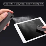 Mikrofaser-Bildschirmreiniger, Sprühflasche, Handy, Tablet, Laptop, Display, Bildschirmreinigung, Wischtuch, Press-Sprühflasche ohne Flüssigkeit 3