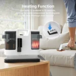 Lubluelu V8 800 W Heißwasser-Teppichreiniger 60 ° C Deep Clean Pet Stains 15 kPa starke Saugkraft 5 m langes Netzkabel 1,75 l Tank 2