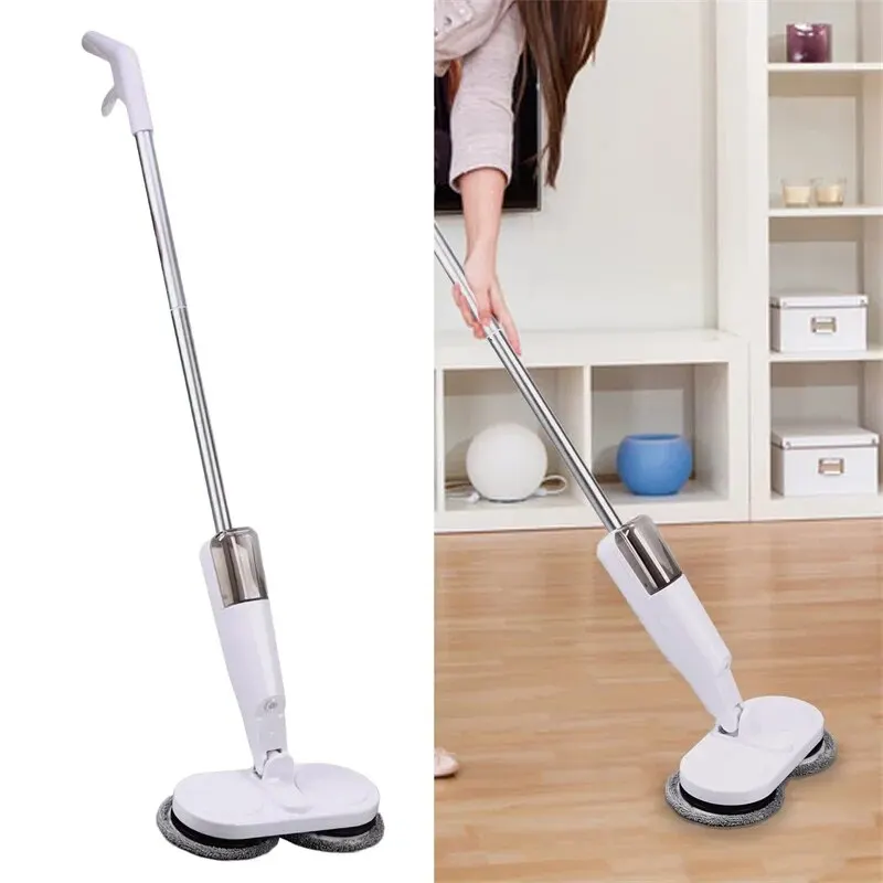 Kabelloser elektrischer Schleudermop-Reiniger, automatisch, 2-in-1, Nass- und Trockenreiniger für Zuhause, Auto, Glas, Decke, Tür, Fenster, Bodenwäscher Kabelloser elektrischer Schleudermop-Reiniger, automatisch, 2-in-1, Nass- und Trockenreiniger für Zuhause, Auto, Glas, Decke, Tür, Fenster, Bodenwäscher