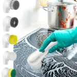 5-in-1 USB Wiederaufladbare Elektrische Haushaltsreinigungsbürste Multifunktionale Spülbürste für Küche und Toilette 6