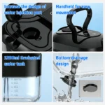 Podofo 1500W Tragbarer Handdampfreiniger, Hochtemperatur-Dampfreinigungsgerät mit Bürstenköpfen für Küche und Auto 5