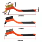 7 Zoll Edelstahlbürste, Messingreinigungsbürste, Polierbürste, Rostentferner, Metalldraht-Reinigungswerkzeug, 3-teiliges Set für den Haushalt 4