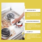 Jakehoe Kitchen Heavy Oil Stain Foam Cleaner Hartnäckige Fleckenreiniger Mehrzweckreiniger Spray für Arbeitsplattenöfen 120 ml 5