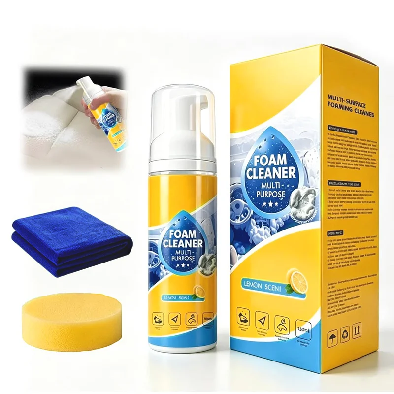 4-in-1 Multi-Enzym Schaumreiniger 150ML Allzweck-Schaumreiniger für Autoinnenraum Leder Kunststoff & Stoff Auto Bad & Sofa 4-in-1 Multi-Enzym Schaumreiniger 150ML Allzweck-Schaumreiniger für Autoinnenraum Leder Kunststoff & Stoff Auto Bad & Sofa