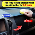 Auto-Kunststoff-Restaurator, zurück zu schwarz, glänzender Kunststoff-Renovierer, langlebige Beschichtung, Leder, Wiederherstellung von Autopolitur-Reinigungsprodukten 4