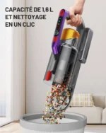 VAKERR S17 Pro 550W/55KPA Kabelloser Staubsauger, 60 Minuten Selbststehender Staubsauger für Zuhause, Anti-Verhedderungs-Stabstaubsauger 6