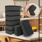 5 Stück Mehrzweck-Küchenreinigungsschwämme in Schwarz, hocheffiziente ölabsorbierende Schwämme zur schnellen Entfernung von Flecken und Fett