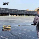 XYT Solarpanel-Reinigung, rotierendes Bürsten-Set, Ausrüstung, Maschinenreiniger, Roboter mit wassergesteuertem Teleskopstange 2