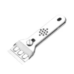 Neuer Edelstahl-Hobelschaber für Küche, Glas & Keramik mit Ersatzklingen, Wand-, Boden- und Fensterreinigungswerkzeug 5