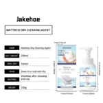 JAKEHOE Matratzen-Trockenreinigungsmittel, 300 ml, Haushaltsstoff, Sofa, Trockenreiniger, Flüssigkeit, Mehrzweck-Fleckenentferner für Teppich, Vorhang 6