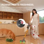 Erabros EV7 550W Motor Kabelloser Staubsauger 70KPa Saugkraft 70 Min. Laufzeit Ladestation Stabstaubsauger mit Aroma-Design 2