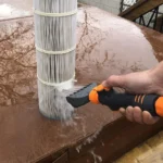 Handheld Schwimmbad Kartusche Filter Reiniger, Whirlpool Spa Wasser Filter Reinigung Schlauch Befestigung Werkzeug, Pool Patrone Reiniger 2