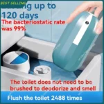 N09R-Blue Bubble Toilettenreiniger, desodorierende Toilette, leistungsstarke automatische Entkalkung und Dufttyp Magic Box Toile 6