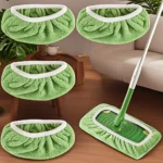 Wiederverwendbare Wischpads aus Ultrafein-Faser, hohe Wasseraufnahme, haften fest an den meisten Standard-WischmoppsWischpads Wiederverwendbar Ultrafein-Faser Hohe Wasseraufnahme Reinigungspads Fester Halt Standard-Wis 4