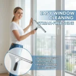 Fensterabzieher Glasreiniger Abnehmbarer Duschabzieher für Duschtür, Badezimmer, Fenster und Autoglas - Edelstahl 2