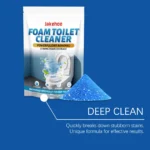 Leistungsstarker Toilettenschüssel-Reiniger, Pulverentferner, effektiv gelbe Flecken auflösen, Entkalkung, beseitigt schlechte Gerüche, Toilettenreiniger-Puder 5