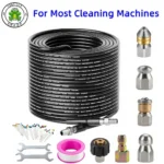 2 ~ 50 m 5800 PSI 1/4 Zoll NPT Kanalisation Entwässerung Reinigung Schlauch Hochdruck Reinigung Maschine Kanalisation Sprayer Kit taste Nase Ablauf Düse