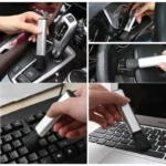 5/1pcs Auto versenkbare Innen reinigungs bürste Klimaanlage Computer Detail lierung Bürste Tastatur Kunststoff griff Woll bürste 4