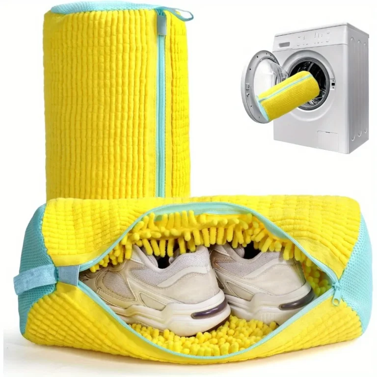 Schuhwaschbeutel, Waschmaschine, Wäschebeutel, Mikrofaserverschluss, Schuhe, Reinigungsbeutel, Schuhe, Wäschesetz, flauschige Fasern, Sneaker