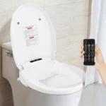 Intelligenter Bidet-Toilettensitz mit Fernbedienung, elektrisch beheizter, selbstreinigender LED-Nachtlicht-Multifunktions-Toilettenbezug 2