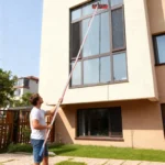 Reinigungsbürste für Fensterreinigungssystem und Stangenreinigungsset für Solarpanel, Solarpanel und Fensterreinigungsset für den Außenbereich, 7/8/10 Meter 2