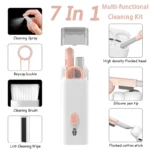 7-in-1-Reinigungsset für Laptop-Tastaturen, Computer-Tastatur-Reinigungsbürste, Kopfhörer-Reinigungsstift für AirPods, iPhone Keycap Puller Set 2