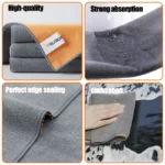 3PCS Auto Mikrofaser Waschen Trocknen Handtücher Auto Ultra Saugfähigen Auto Reinigung Werkzeuge Tuch & Innen Detaillierung Handtuch 30*40/30*60CM 5