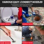 5 ~ 50 m Hochdruckreiniger Kanalisation Abfluss Wasser Reinigung Schlauch 5800PSI Hochdruck Rotierende Reinigung Düse Für Karcher Bosch Lavor 6