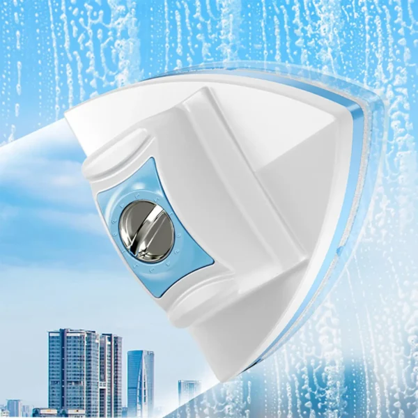 6-stufig verstellbarer magnetischer Fensterreiniger, doppelseitiger Glaswischer mit Sicherheitsseil, Anti-Klemm-Handfensterreinigungswerkzeug