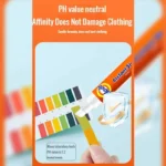 1/3 Stück tragbarer Fleckenentfernerstift ohne Waschen, tragbar, reisefreundlich, funktioniert auf Lebensmittel- und Getränkeflecken, Mehrzweck-Bleichstift 5