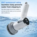 4-in-1 elektrische Reinigungsbürste, IPX7 wasserdicht, multifunktionaler kabelloser Griff, wiederaufladbare tragbare Bürste für Badezimmer und Küche 5