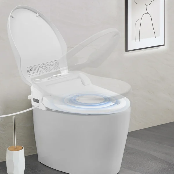 220 V intelligenter V-förmiger Bidet-Toilettensitz, LED-Anzeige-Lichtquelle, Toilettensitz für Badezimmer, Fernbedienung