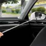 Auto Rückspiegel Wischer Reinigung Werkzeug Auto Glas Nebel Reiniger Schaber Auto Zubehör Griff Teleskop Fenster Reinigung Pinsel 2