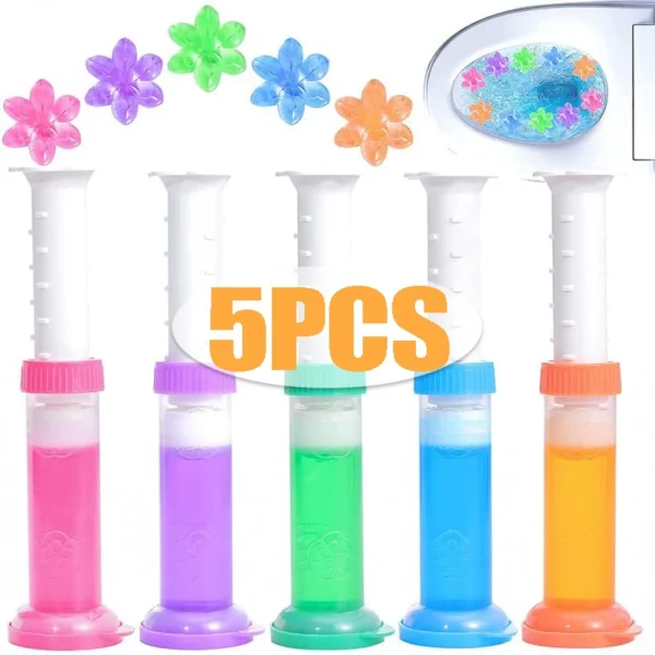 Toiletten-Gel 1 Stück/12 Stück Toiletten-Gel-Stempel 6 verschiedene Düfte Toilettenreiniger-Gel-Stempel-Set Lufterfrischer Blumenduft