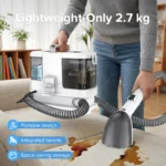 Lubluelu 16KPa Tragbarer Teppichreiniger 600W Polsterreiniger Spezieller Fleckenentferner für Haustiere Leistungsstark für Sofa und Autositze 2
