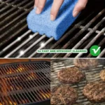 6 Stück BBQ-Reinigungsschwämme – hitzebeständig, kratzfest, für Gas- und Holzkohlegrills, Reinigungswerkzeug für die Außenküche 4