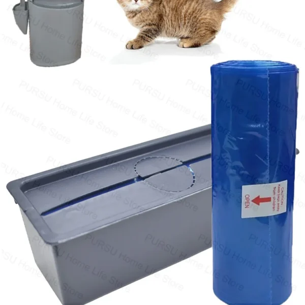 Katzenstreu-Nachfüllbeutel, Katzentoilette, Abfallentsorgungssystem, kompatibel mit Katzenstreu Genie Easy Roll Eimer (25/75 Beutel)
