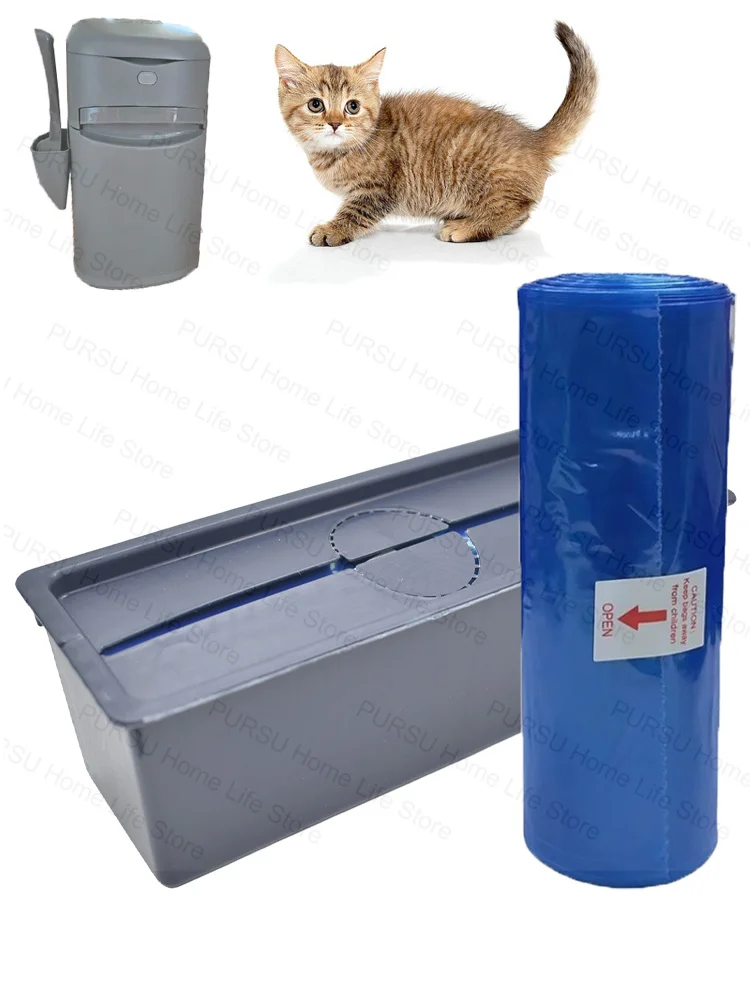Katzenstreu-Nachfüllbeutel, Katzentoilette, Abfallentsorgungssystem, kompatibel mit Katzenstreu Genie Easy Roll Eimer (25/75 Beutel)
