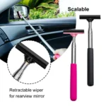 Auto Rückspiegel Wischer Waschen Teleskop Reinigung 98 cm Lange Reiniger Handheld Wischer Spiegel Griff Werkzeug Pinsel Reinigung Glas X7I5 3