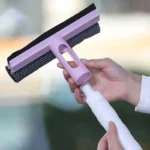 3-in-1-Fensterreinigungsbürste, Glaswischer für Badezimmerspiegel, Fenster mit Spray, doppelseitiger Fensterreiniger, Rakelwischer 4