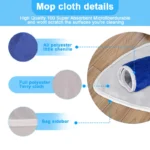 2PCS Ersatz Mikrofaser Mopp Pads Waschbar Wiederverwendbare Mopp Refill für Vileda Hot Spray Steam Mop Reinigung Werkzeug 3