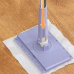 Snap-Grip Clever Mini-Mopp für Nass- und Trockenreinigung mit Praktischem Automatischem Tuchwechsel-Clip, Wischmopp-Stiel, Haushaltsreinigungswerkzeuge 6