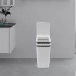 BYMAOCAR Automatischer Mülleimer, Intelligenter Mülleimer, Bewegungssensor-Mülleimer für Küche und Büro, 12L Fassungsvermögen (Weiß) 6