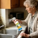 Schimmelentferner für Wände 120ml Haushaltsfleckenreiniger Spray Duschschimmelentferner für Badezimmer Küche Keller Wohnung Fenster